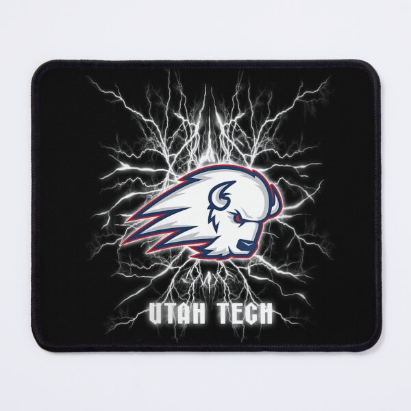Item preview, Utah Tech Trailblazers White Bison Logo Electric Lightning Sport Fan designed and sold by ToyaVitoricu.