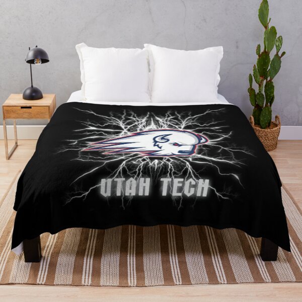 Item preview, Utah Tech Trailblazers White Bison Logo Electric Lightning Sport Fan designed and sold by ToyaVitoricu.