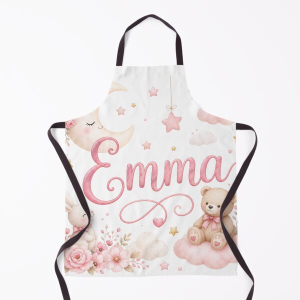 Item preview, Emma Name Baby Girl Nursery Bunny Teddy Bear Design designed and sold by GalaMine.