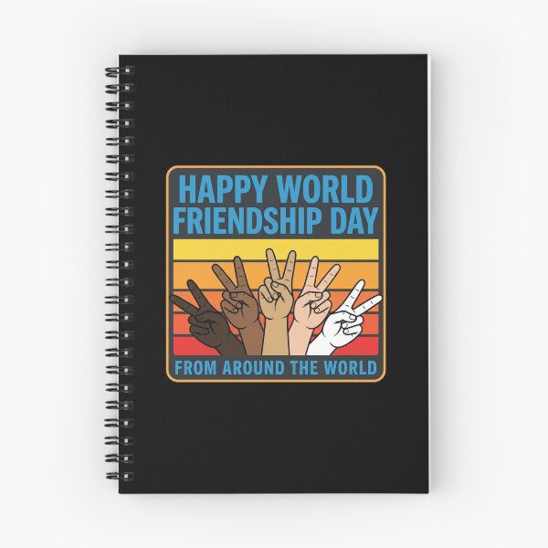 Item preview, Happy World Friendship Day Peace Hands Retro designed and sold by SiarheiYur.