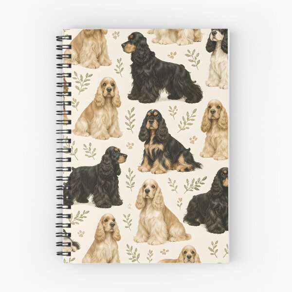 Item preview, American Cocker Spaniel Seamless Pattern | Elegant Dog Lover Design designed and sold by blankTeeShirt.
