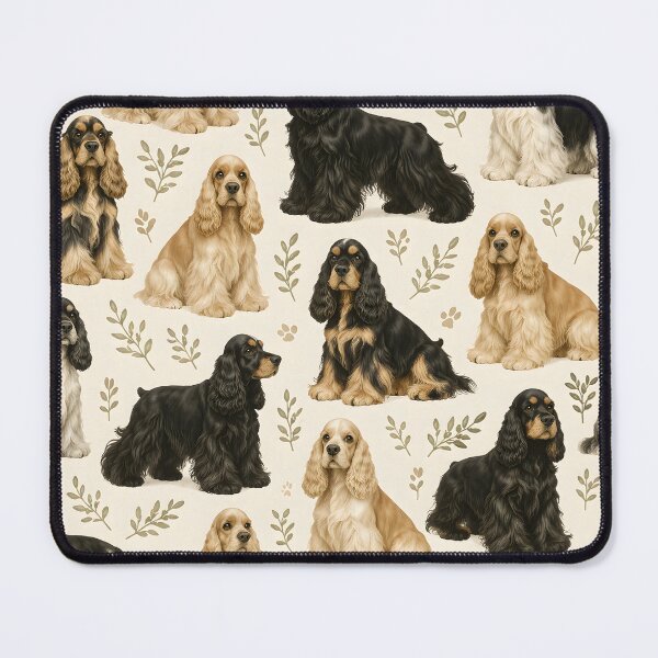 Item preview, American Cocker Spaniel Seamless Pattern | Elegant Dog Lover Design designed and sold by blankTeeShirt.