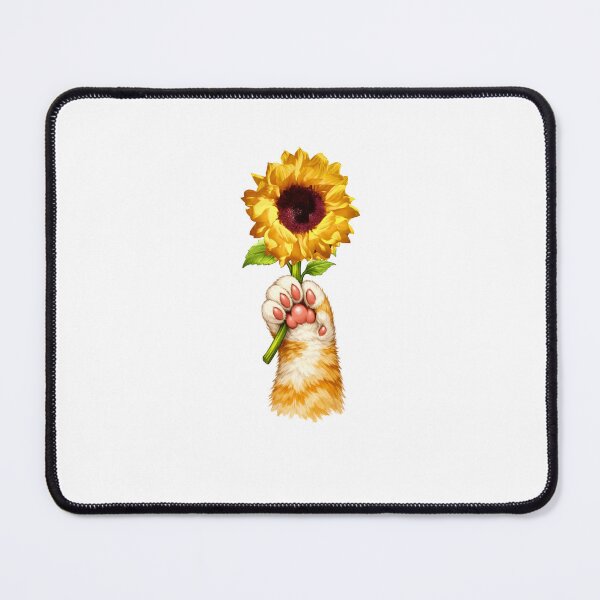 Item preview, Cat Paw Holding Sunflower designed and sold by Bergenline Artworks.