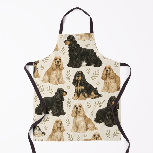 Item preview, American Cocker Spaniel Seamless Pattern | Elegant Dog Lover Design designed and sold by blankTeeShirt.