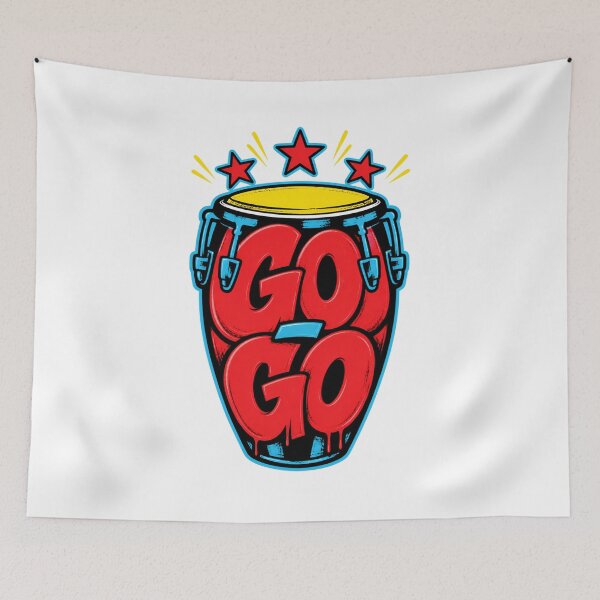 Item preview, Go-Go Beat – Bold Red DC Conga Drum designed and sold by Fenay Designs.