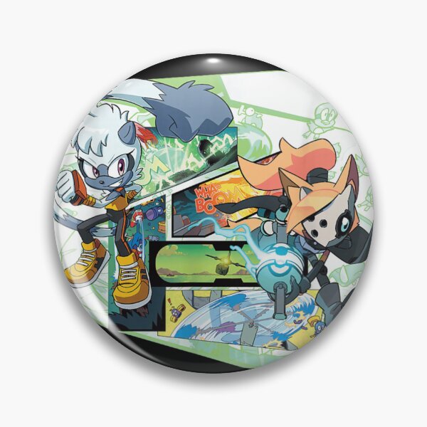 Item preview, Sonic IDW Comic Tangle Lemur Whisper Wolf Action Manga Panel T-Shirt designed and sold by ToyaVitoricu.