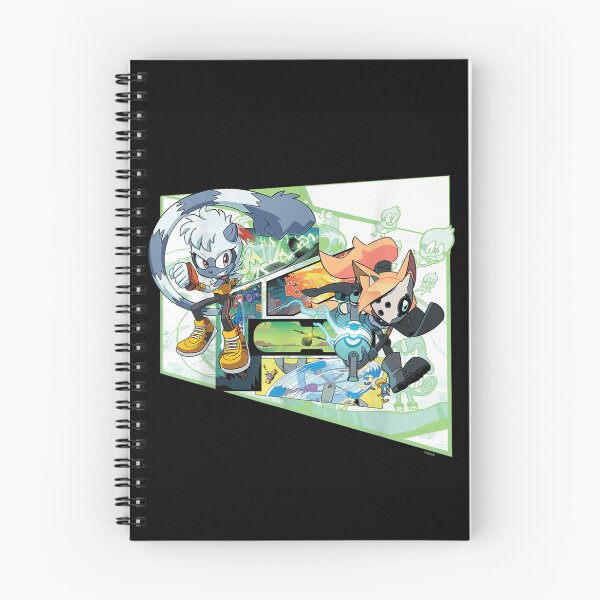 Item preview, Sonic IDW Comic Tangle Lemur Whisper Wolf Action Manga Panel T-Shirt designed and sold by ToyaVitoricu.