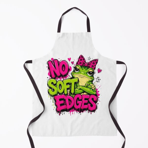 Item preview, No Soft Edges Funny Frog Sarcastic Quote Cute Frog Aesthetic Colorful Illustration designed and sold by Merchrise.