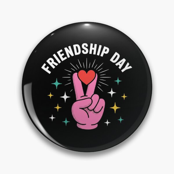Item preview, Friendship Day Peace Sign Heart Retro Pop Art designed and sold by SiarheiYur.