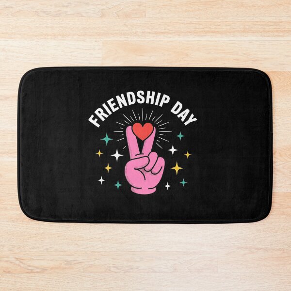 Item preview, Friendship Day Peace Sign Heart Retro Pop Art designed and sold by SiarheiYur.