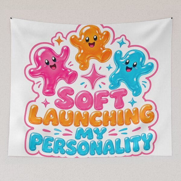 Item preview, Soft Launching My Personality designed and sold by Peak Pop Designs | Funny Gifts, Cozy Art & Cute Animals .