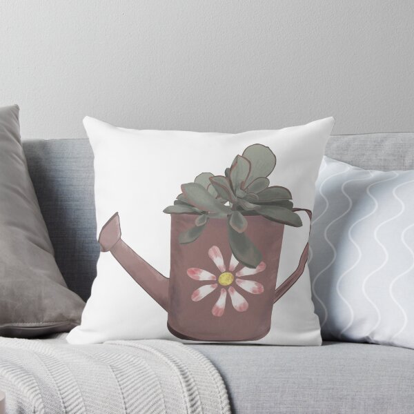 Item preview, Vintage Watering Can with Succulent Illustration Sticker designed and sold by altastudio.