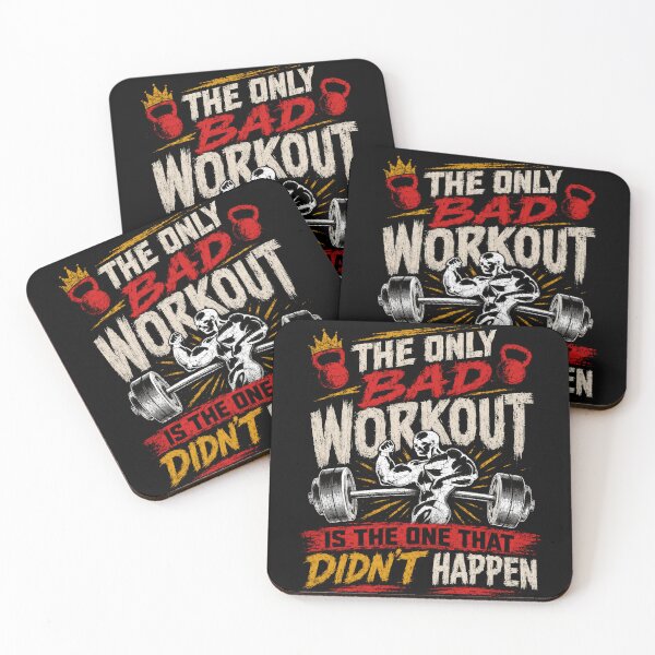 Item preview, The Only Bad Workout Is The One That Didn't Happen Gym Motivation Bodybuilding Powerlifting designed and sold by SkeletonsDanger.