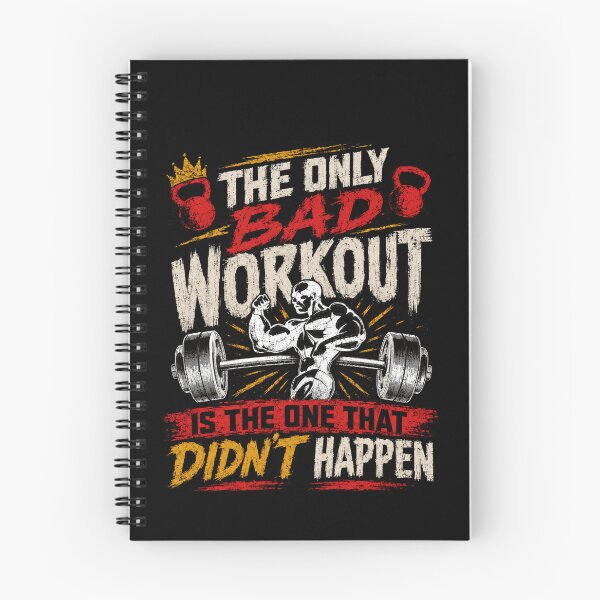 Item preview, The Only Bad Workout Is The One That Didn't Happen Gym Motivation Bodybuilding Powerlifting designed and sold by SkeletonsDanger.