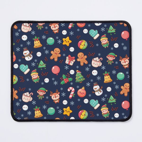 Item preview, Cute Christmas Friends Pattern | Kawaii Holiday Icons Print | Preschool Winter Xmas Design for Teachers & Kids designed and sold by Wintorque.