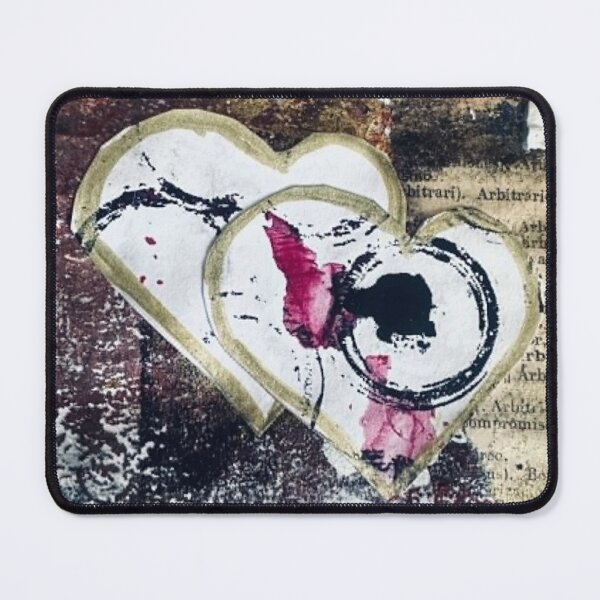 Item preview, Vintage Heart Collage with Butterfly designed and sold by MagnishArt.