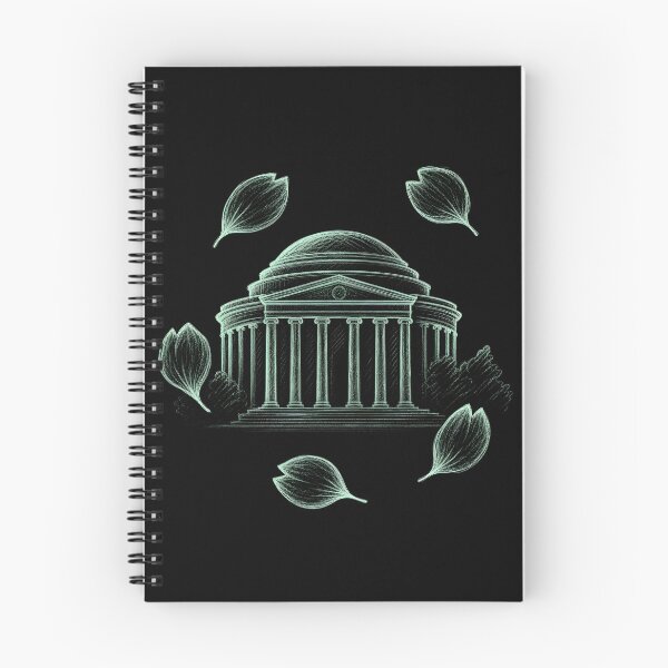 Item preview, Jefferson Memorial – Charcoal Petals in the Breeze designed and sold by Fenay Designs.