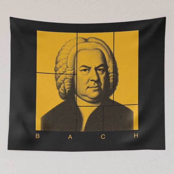 Item preview, Johann Sebastian Bach halftone portrait designed and sold by CMYKStudio.