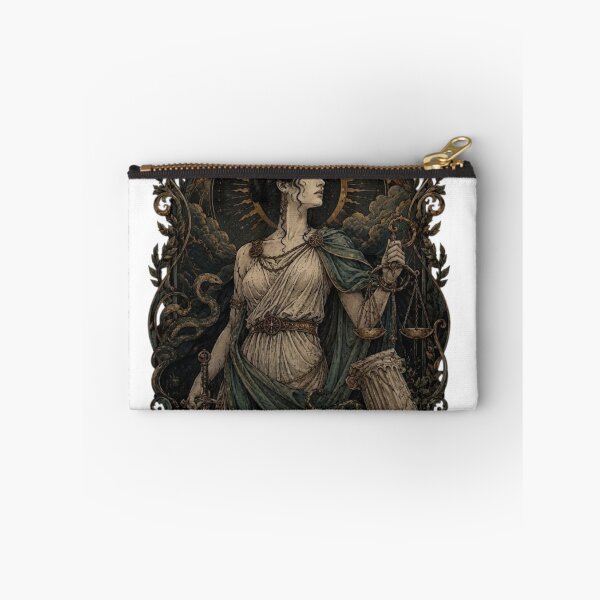 Item preview, Nemesis Greek Goddess of Retribution — Scales and Sword Dark Mythology Art | Qorvun Defeated Legends designed and sold by Qorvun.