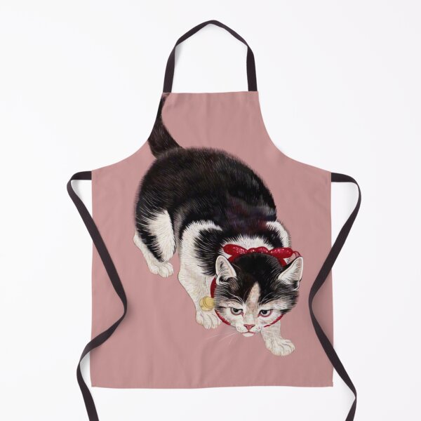 Item preview, Japanese Animal Art - Cat - Modern Ukiyo-e - Japandi, Pink designed and sold by Black Swallow.