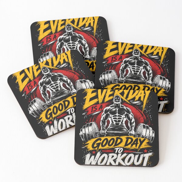 Item preview, Everyday Is A Good Day To Workout Fitness Motivation Gym Bodybuilding Weightlifting designed and sold by SkeletonsDanger.