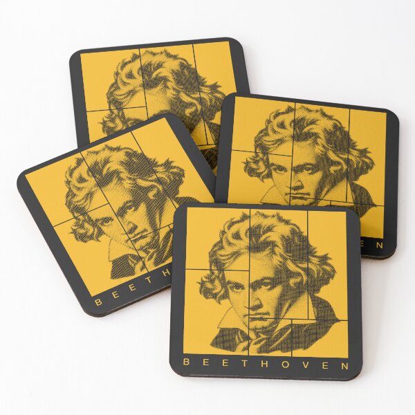 Item preview, Ludwig van Beethoven halftone portrait designed and sold by CMYKStudio.