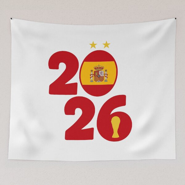 Aperçu de l'œuvre Espagne Football Silhouette - Coupe du Monde 2026 créée et vendue par Wolagno.