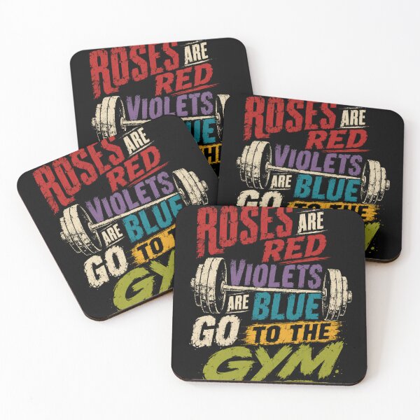 Item preview, Roses Are Red Violets Are Blue Go To The Gym Fitness Workout Humor Motivation Gym Goer designed and sold by SkeletonsDanger.