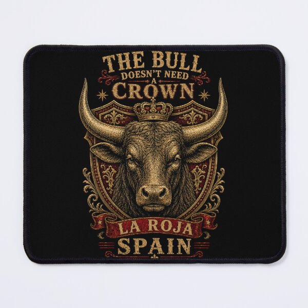 Item preview, La Roja Spanish Bull Football Art designed and sold by VizoArt-Studio.