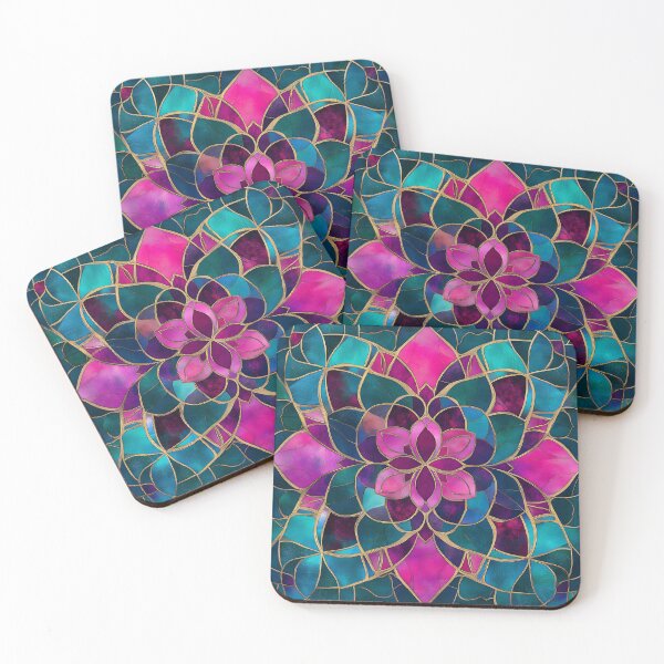 Item preview, Radiant Lotus Stained Glass Mandala Pattern designed and sold by GrinGalore.