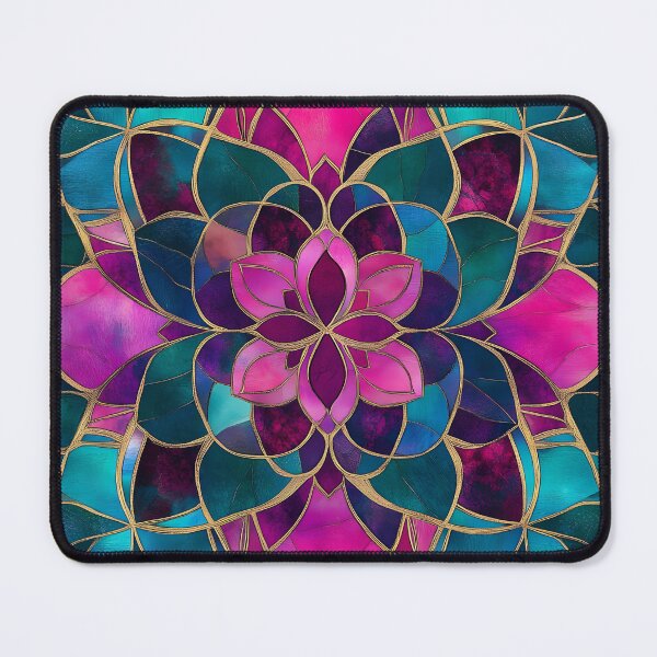 Item preview, Radiant Lotus Stained Glass Mandala Pattern designed and sold by GrinGalore.