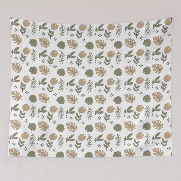 Item preview, Neutral Botanical Leaves Pattern | Minimal Boho Decor designed and sold by Mammoths.