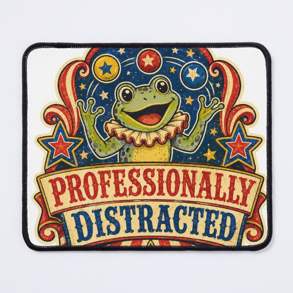 Item preview, Professionally Distracted designed and sold by Peak Pop Designs | Funny Gifts, Cozy Art & Cute Animals .