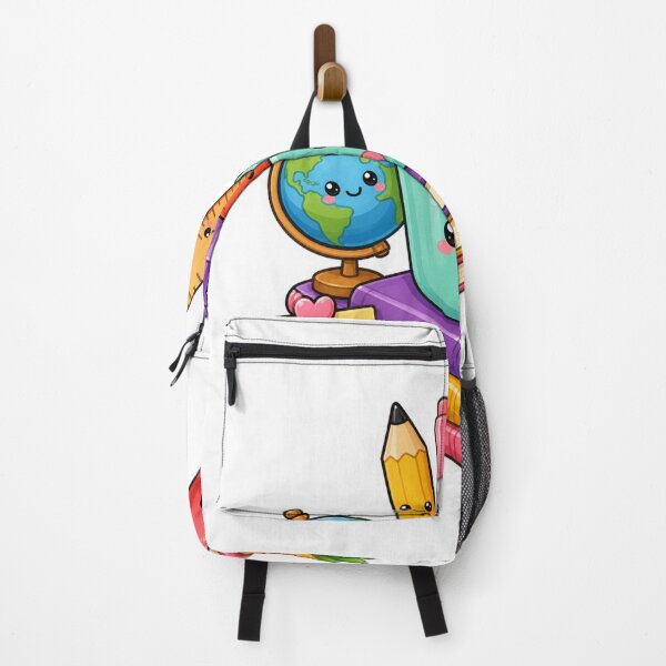 Item preview, Cute Kawaii School Supplies | Happy Pencil Cup, Books, Globe & Apple | Teacher Classroom Decor designed and sold by Pixanova.