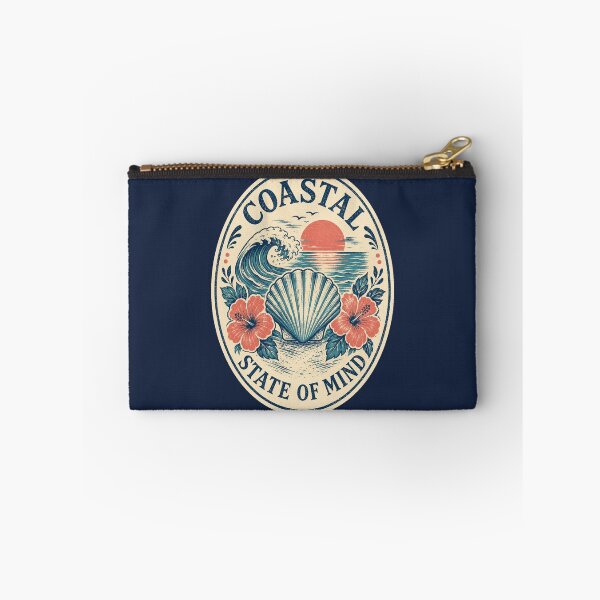 Item preview, Coastal State of Mind – Retro Teal Beach and Seashell Design designed and sold by suechtmpoa.