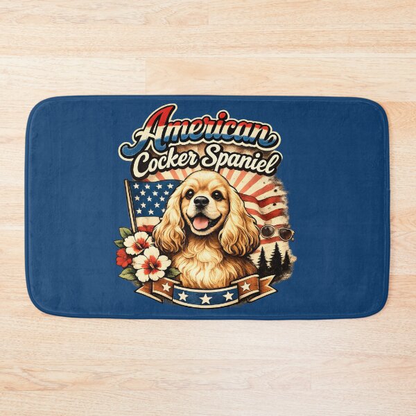 Item preview, American Cocker Spaniel Patriotic Vintage Dog Lover Design designed and sold by blankTeeShirt.