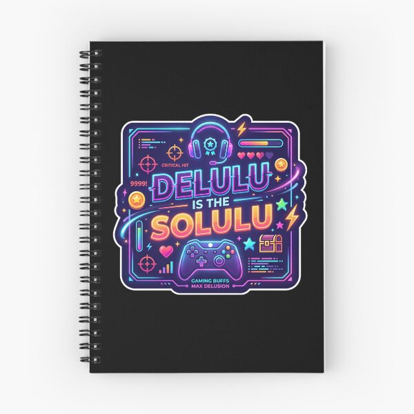 Item preview, Delulu is the Solulu - Funny Neon Gamer Controller Aesthetic designed and sold by LevelUpLad.