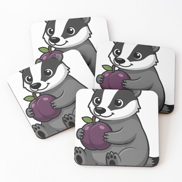 Item preview, Badger with Plum designed and sold by pumsquare.