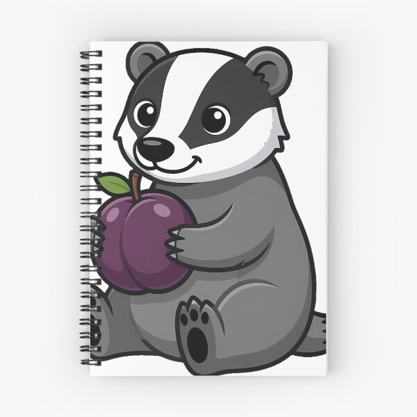 Item preview, Badger with Plum designed and sold by pumsquare.