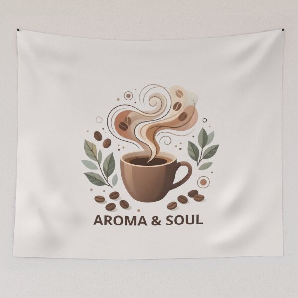 Item preview, Aroma and Soul Cozy Aesthetic Coffee Art designed and sold by MCV-Designs.