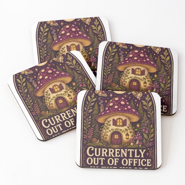 Item preview, Currently Out of Office in the Woods designed and sold by Peak Pop Designs | Funny Gifts, Cozy Art & Cute Animals .