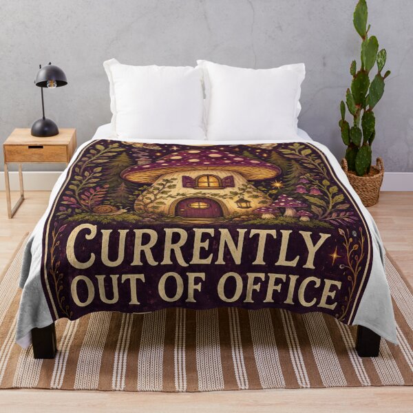 Item preview, Currently Out of Office in the Woods designed and sold by Peak Pop Designs | Funny Gifts, Cozy Art & Cute Animals .