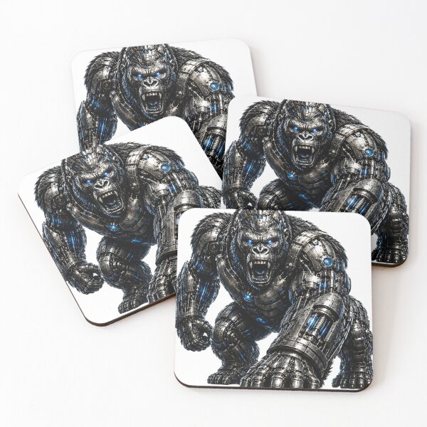 Item preview, Steel Gorilla V5 – Mechanical Cyber Gorilla | Futuristic Metal Beast designed and sold by SteelCoat Studio.