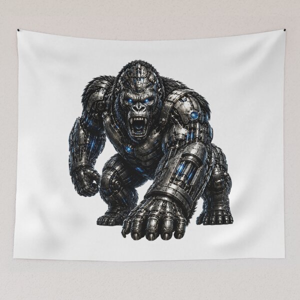 Item preview, Steel Gorilla V5 – Mechanical Cyber Gorilla | Futuristic Metal Beast designed and sold by SteelCoat Studio.