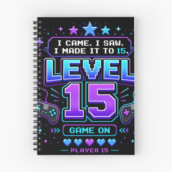 Item preview, I Came,  Saw, I Made It to 15 | Funny 15th Birthday Typography T-Shirt designed and sold by rushaib.