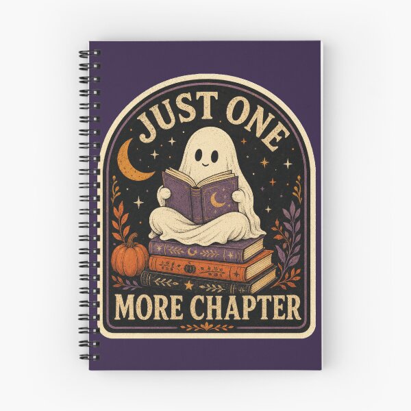 Item preview, Just One More Chapter – Cute Reading Ghost Halloween Design designed and sold by suechtmpoa.