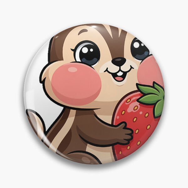 Item preview, Chipmunk with Strawberry designed and sold by pumsquare.