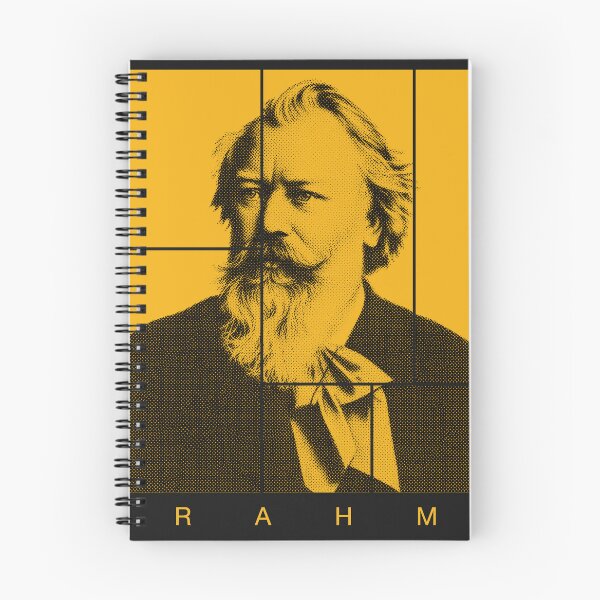 Item preview, Johannes Brahms halftone portrait designed and sold by CMYKStudio.
