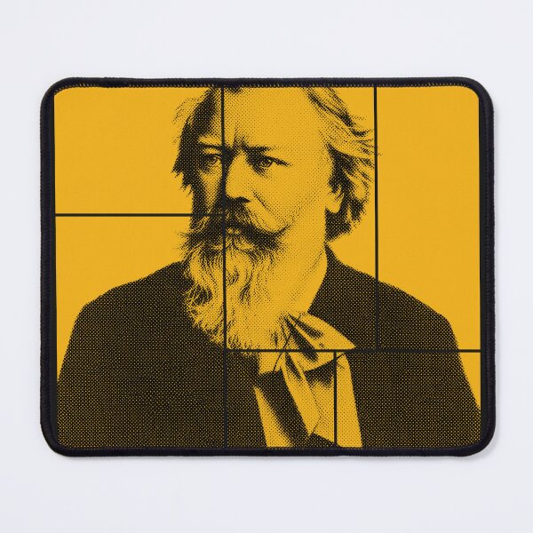 Item preview, Johannes Brahms halftone portrait designed and sold by CMYKStudio.
