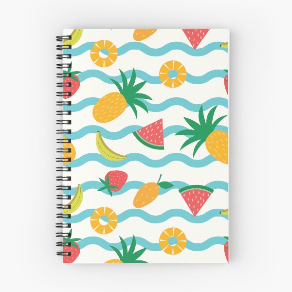Item preview, Summer Fruits Pattern on Aqua Blue Sea Waves designed and sold by Yasminepatterns .